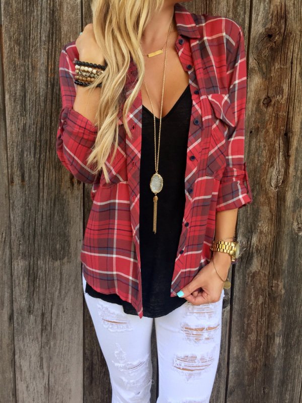 Red Plaid Shirt