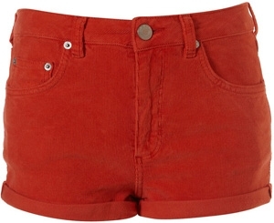 Moto Tomato Cord High Waisted Pants