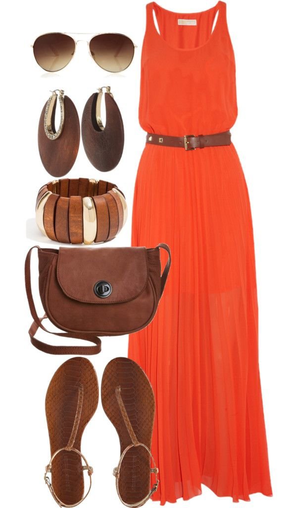 clothing,orange,dress,product,gown,
