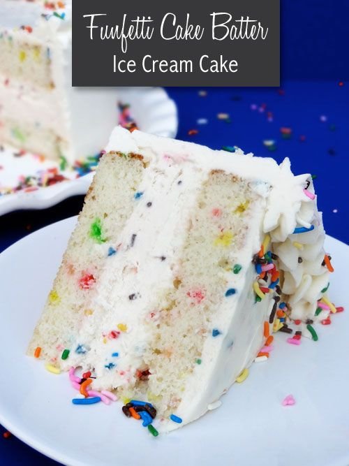 Funfetti Cake Batter Ice Cream Cake