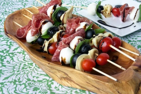 Drizzled Skewers