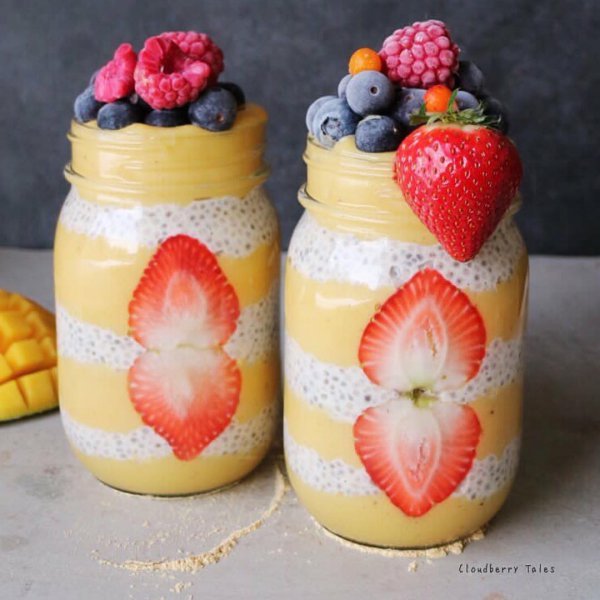 fruit, cream, mason jar, tableware, strawberry,