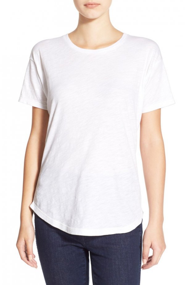 white, sleeve, neck, shoulder, t shirt,