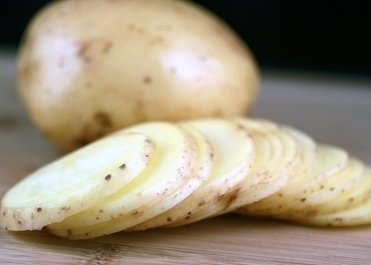 Raw Potato Slices