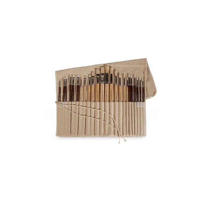 Art Advantage Oil and Acrylic Brush Set, 24-Piece