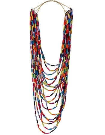 Topshop Jumbo Multirow Necklace