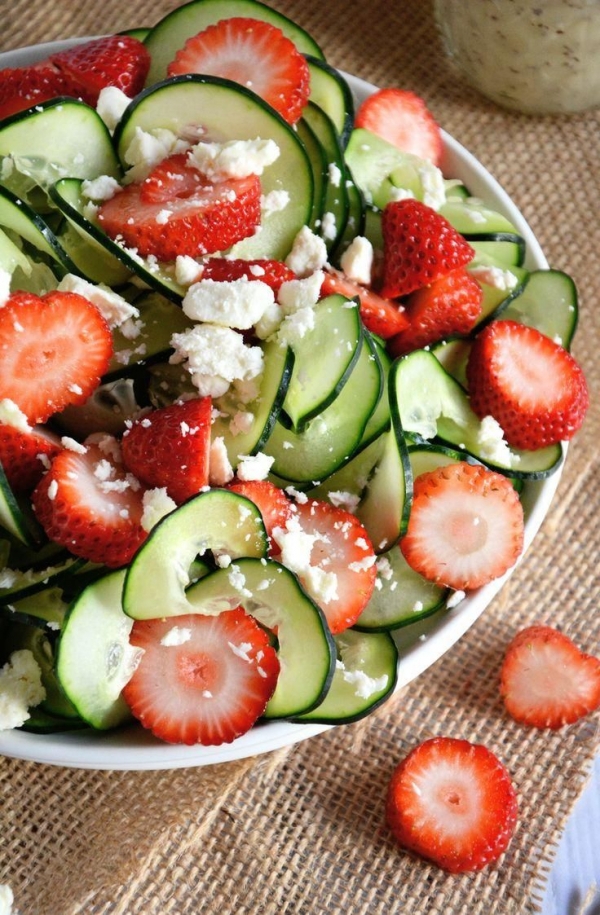 Cucumber & Strawberry Salad