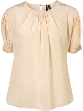 Topshop Boutique Cream Silk Blouse