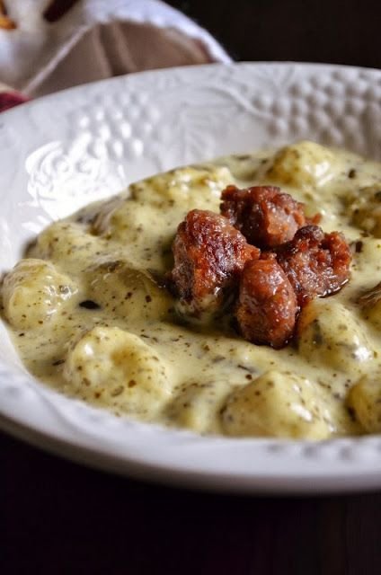 Gnocchi with Pesto Cream Sauce