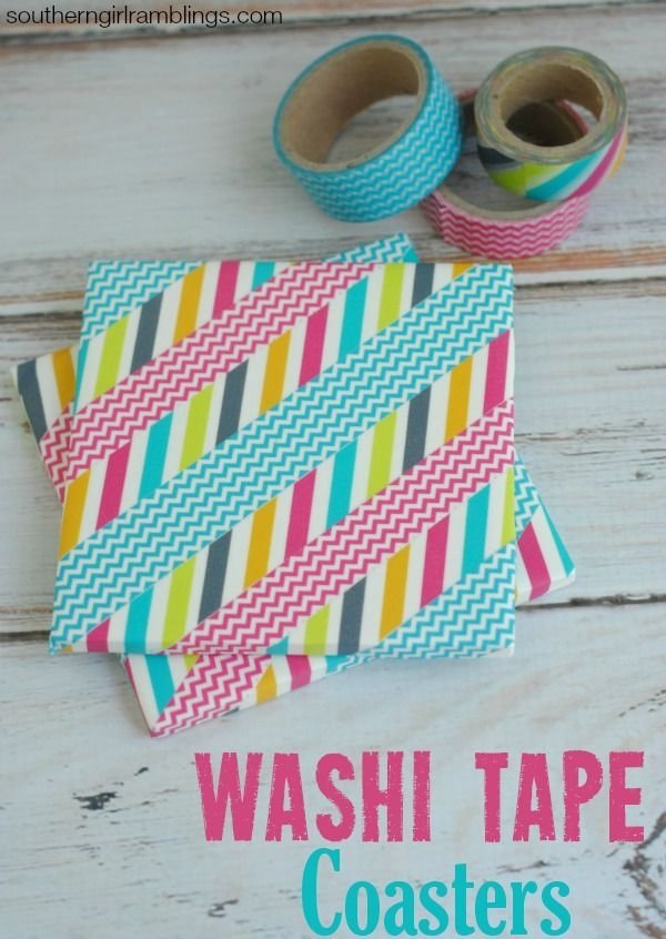 DIY Washi Coasters