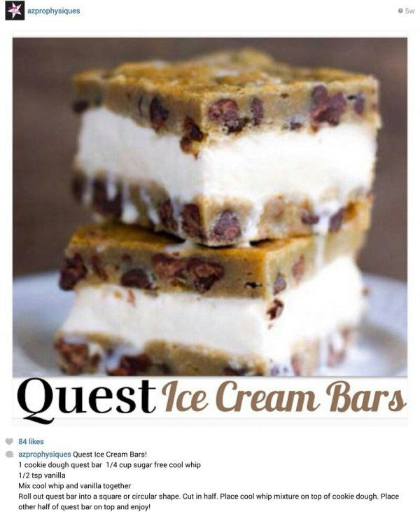 Quest Bar Ice Cream Sandwich