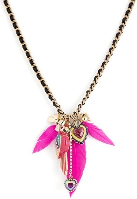 Viva La Betsey Parrot Pendant Necklace