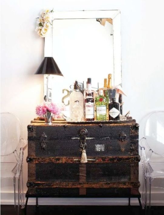 Vintage Trunk Vanity