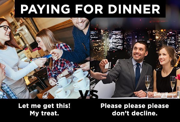 Paying for Dinner