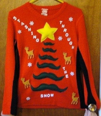 Mustache Sweater!