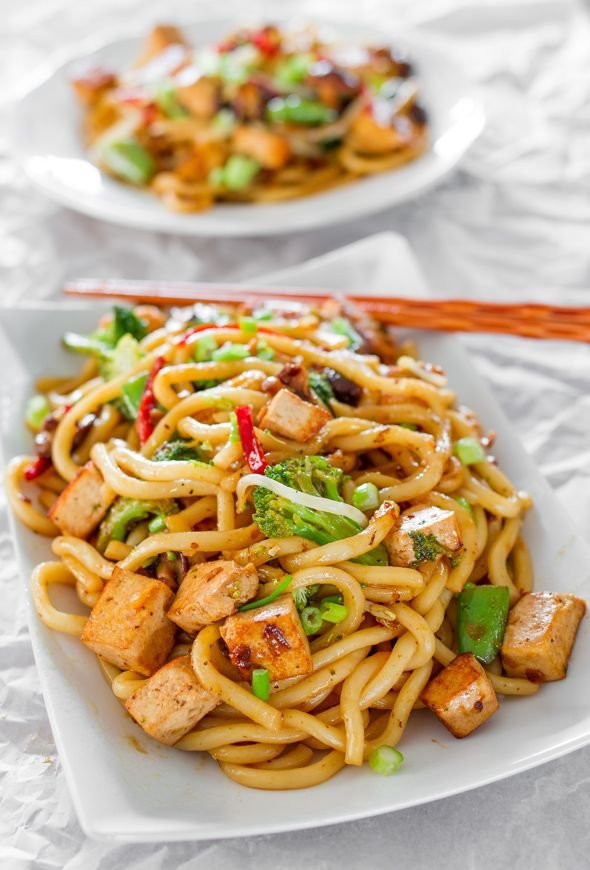 Tofu Drunken Noodles