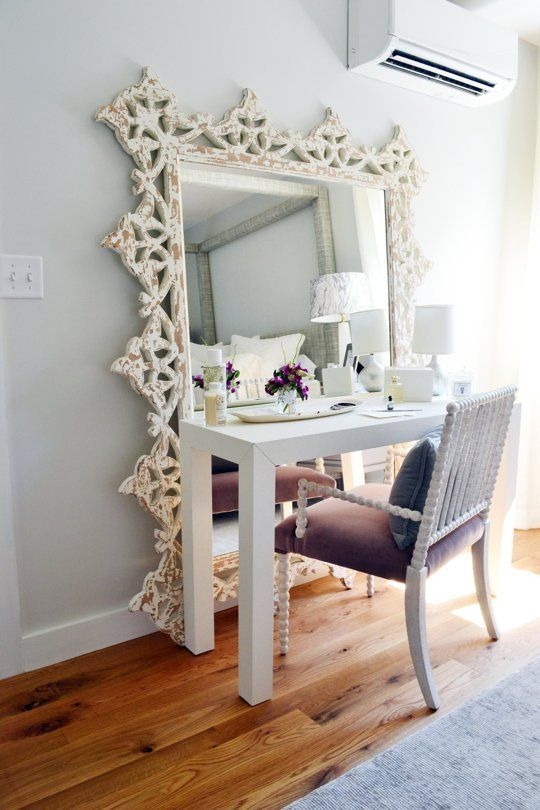 Floor Mirror Turned Vanity