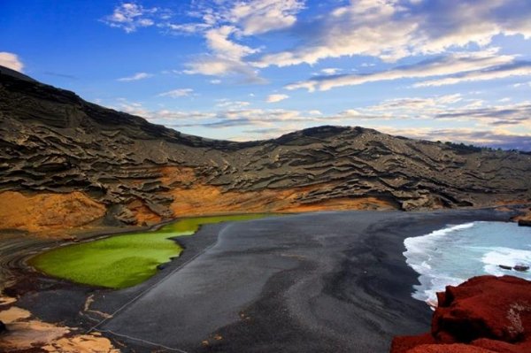 Lago Verde, Lanzarote, Spain