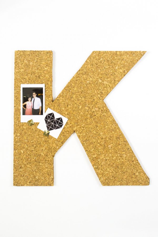 Cut a Monogram from Cork