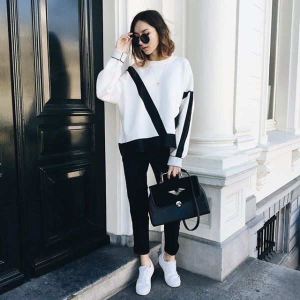 white, clothing, black, sleeve, outerwear,