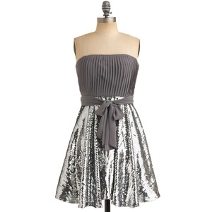 Stylish Self Di-Sequin Dress