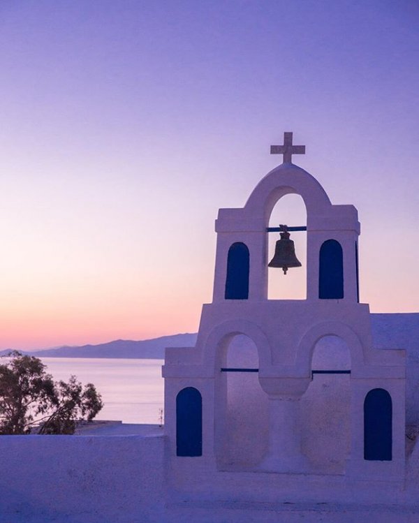 blue, pink, sea, dusk, building,