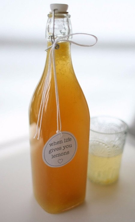 Homemade Lemon Cordial