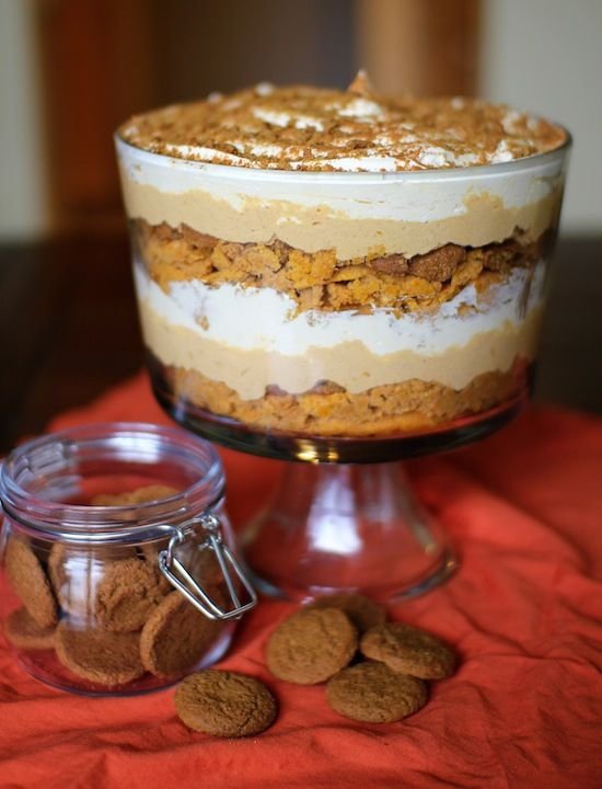 Pumpkin Gingerbread Trifle