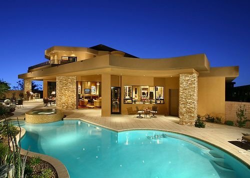 Contemporary Design with Large Pool