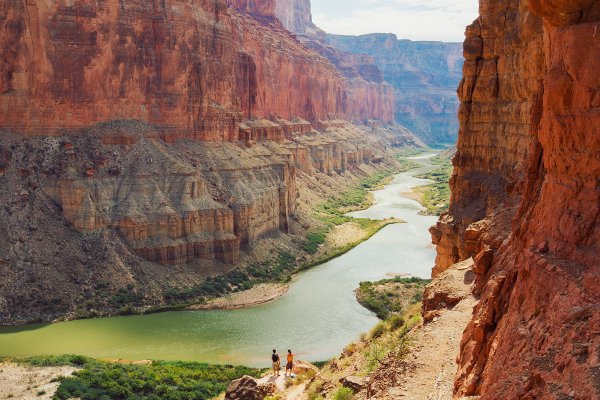 Use Common Sense at the Bright Angel Trail, Grand Canyon National Park, Arizona