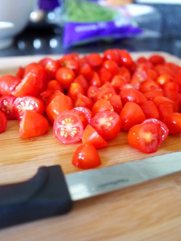 Heirloom Tomato Salad with Anchovy Vinaigrette