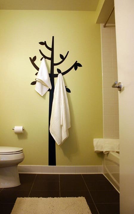 A Tree Holding Towels on Its Limbs