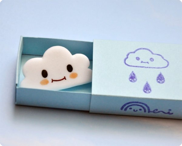 Fimo Cloud Brooch