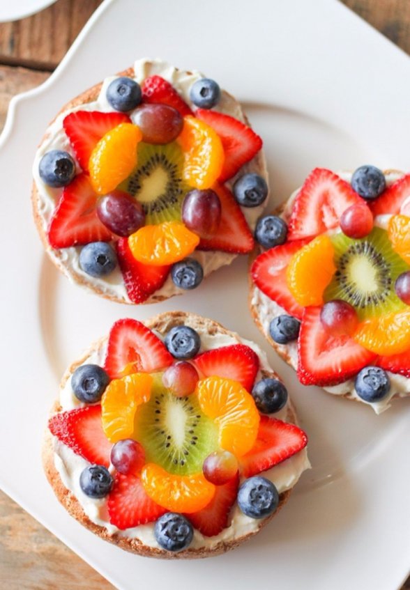 Bagel Fruit Pizzas