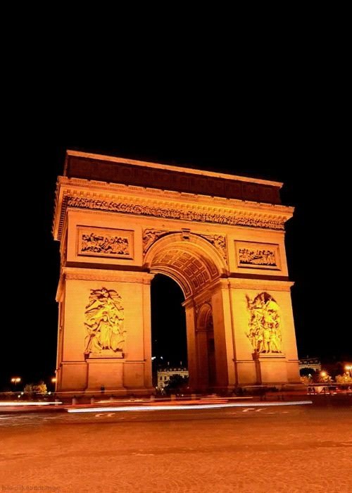 Arc de Triomphe,arch,night,landmark,architecture,