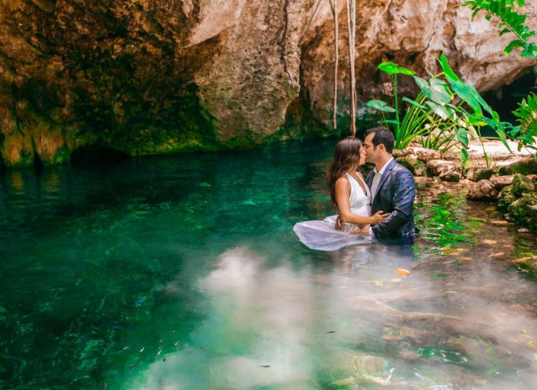 Dip in a Cenote on the Mayan Riviera