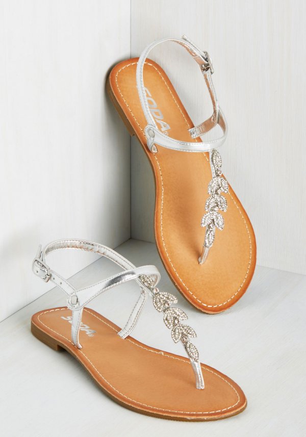 Glitz on and Poppin' Sandal