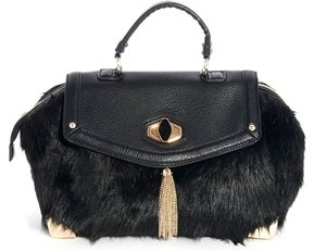 Faith Large Faux Fur Winged Tote Bag