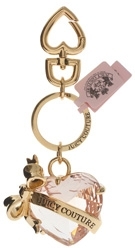 Juicy Couture Crystal Heart & Bow Handbag Charm