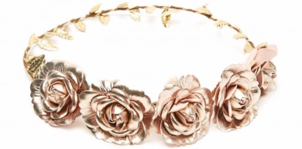 Metallic Flower Crown