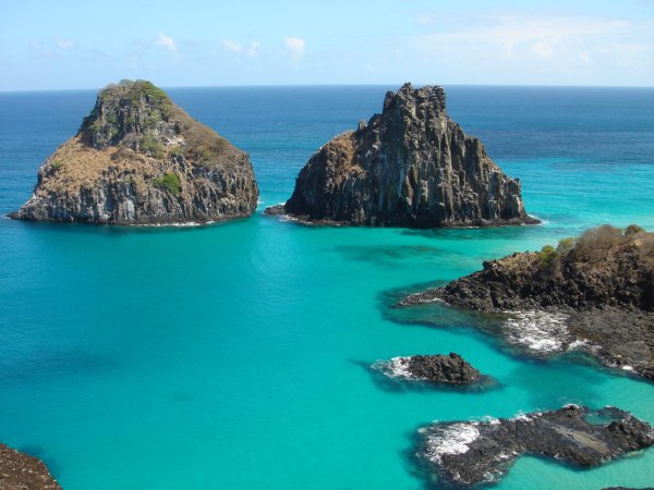 Santo Beach in Fernando De Noronha, Brazil