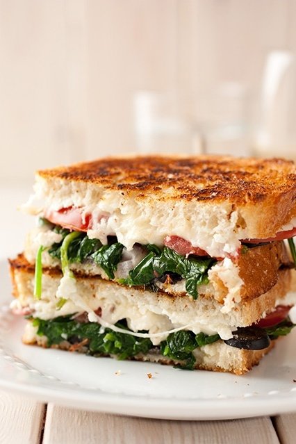 Mediterranean Grilled Cheese Sandwich