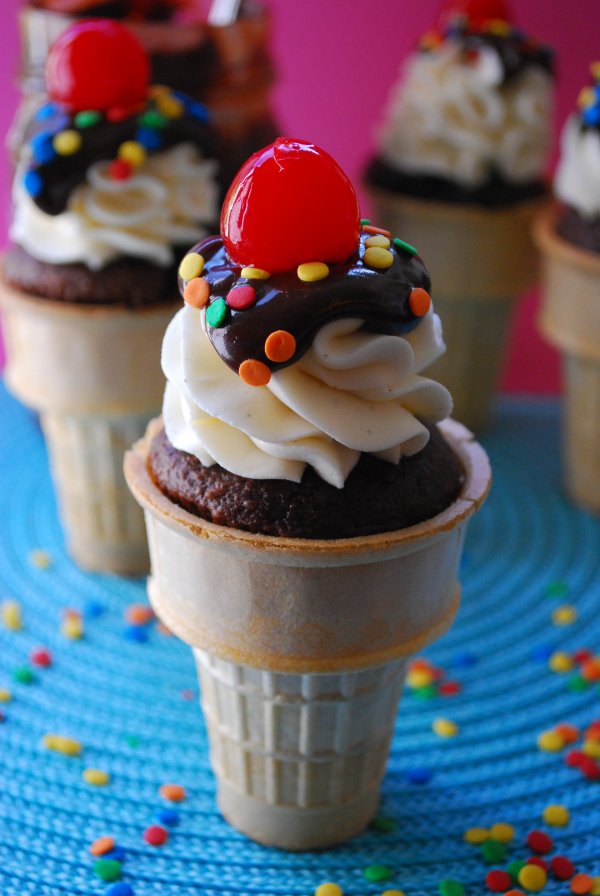 Ice-cream Cone Cupcakes