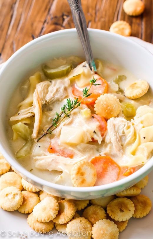 Lightened-up Creamy Chicken Noodle