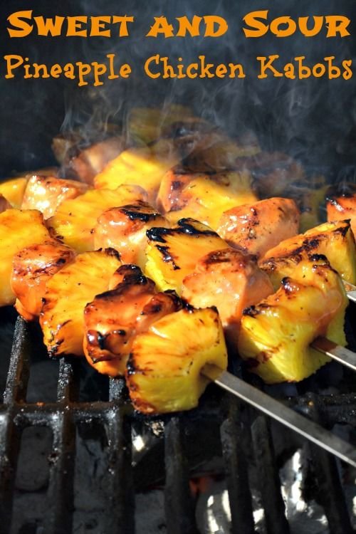 Sweet & Sour Pineapple Chicken Kabobs