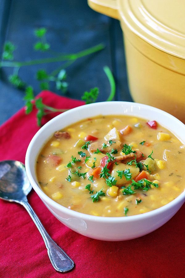 Potato Bacon Corn Chowder