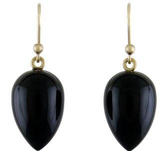 Ted Muehling Black Onyx Acorn Earrings