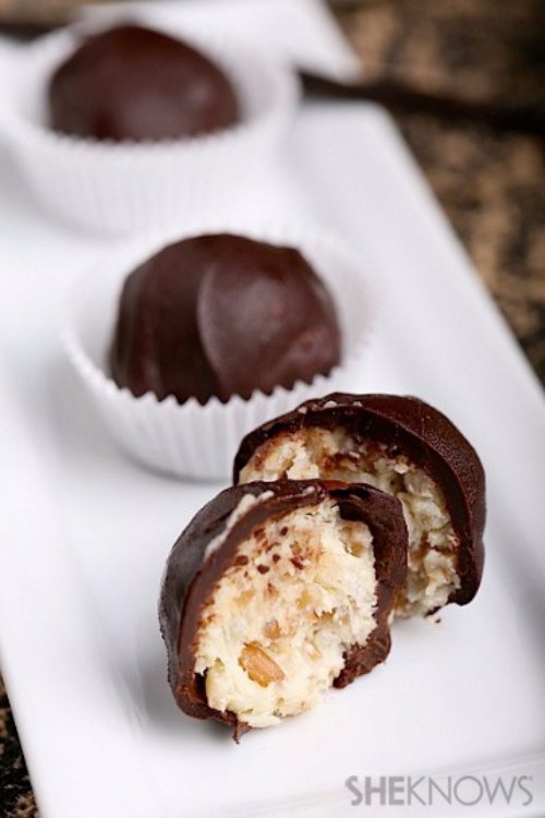 German Chocolate Cake Frosting Truffles