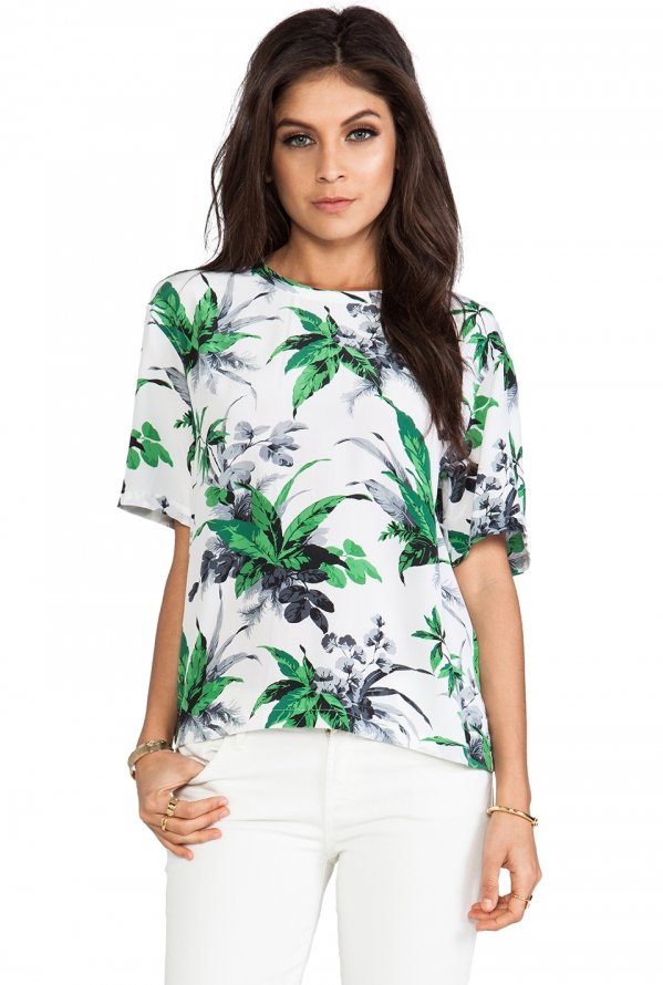 Equipment Palm Print Blouse