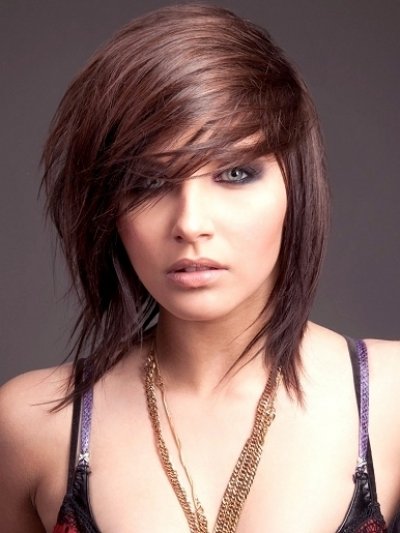 Short Brown Straight Hairstyle